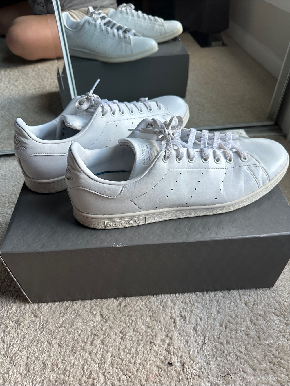 Adidas Men’s Stan Smith White Leather Sneakers